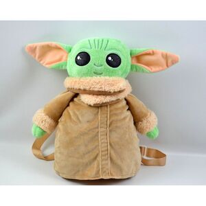Baby Yoda Plush‎ Mini Backpack The Child Mandalorian Star Wars Stuffed 12"x9"